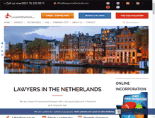 Tablet Screenshot of lawyersnetherlands.com
